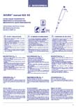Acura Manual 826 XS Operating Instructions EN DE FR Blue